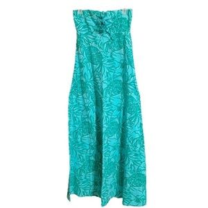 Lilly Pulitzer Pineapple Maxi Dress Strapless